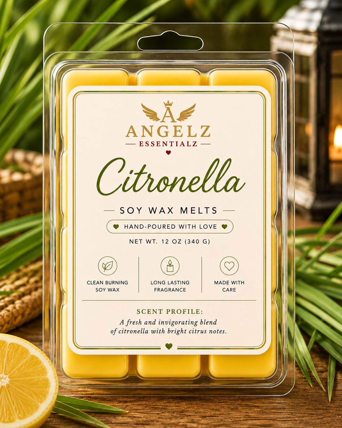 Angelz Essentialz Luxury Soy Wax Candle