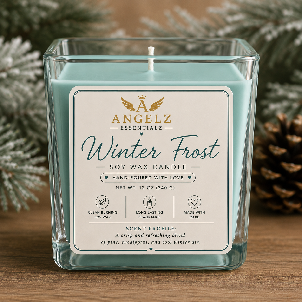Angelz Essentialz Luxury Soy Wax Candle