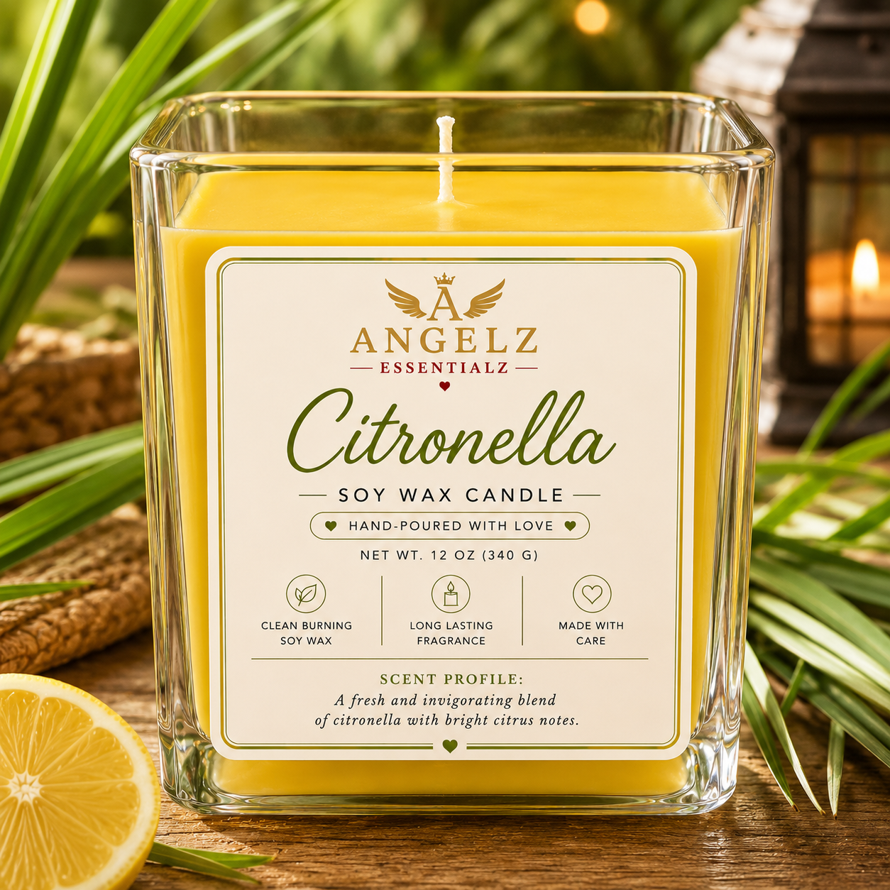 Angelz Essentialz Luxury Soy Wax Candle