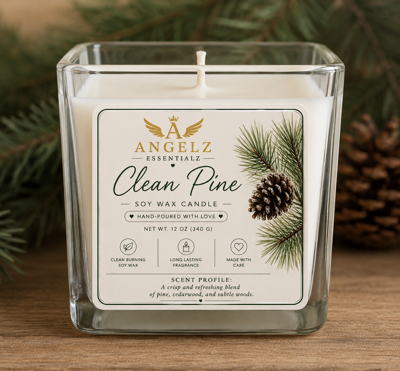 Angelz Essentialz Luxury Soy Wax Candle