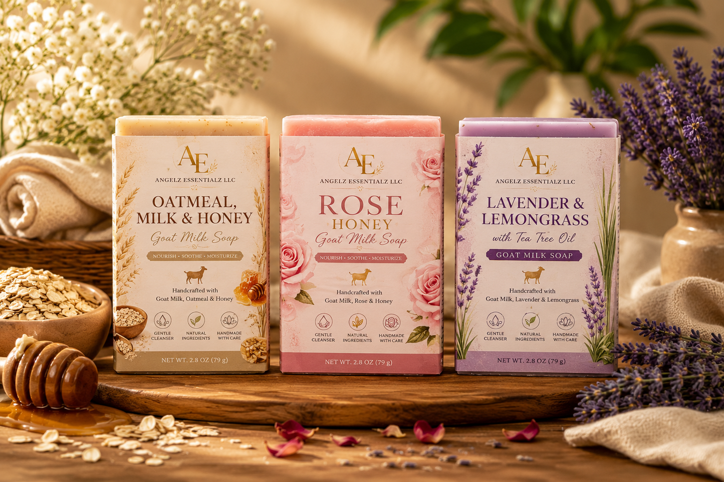 Oatmeal, Milk & Honey Goat Milk Soap