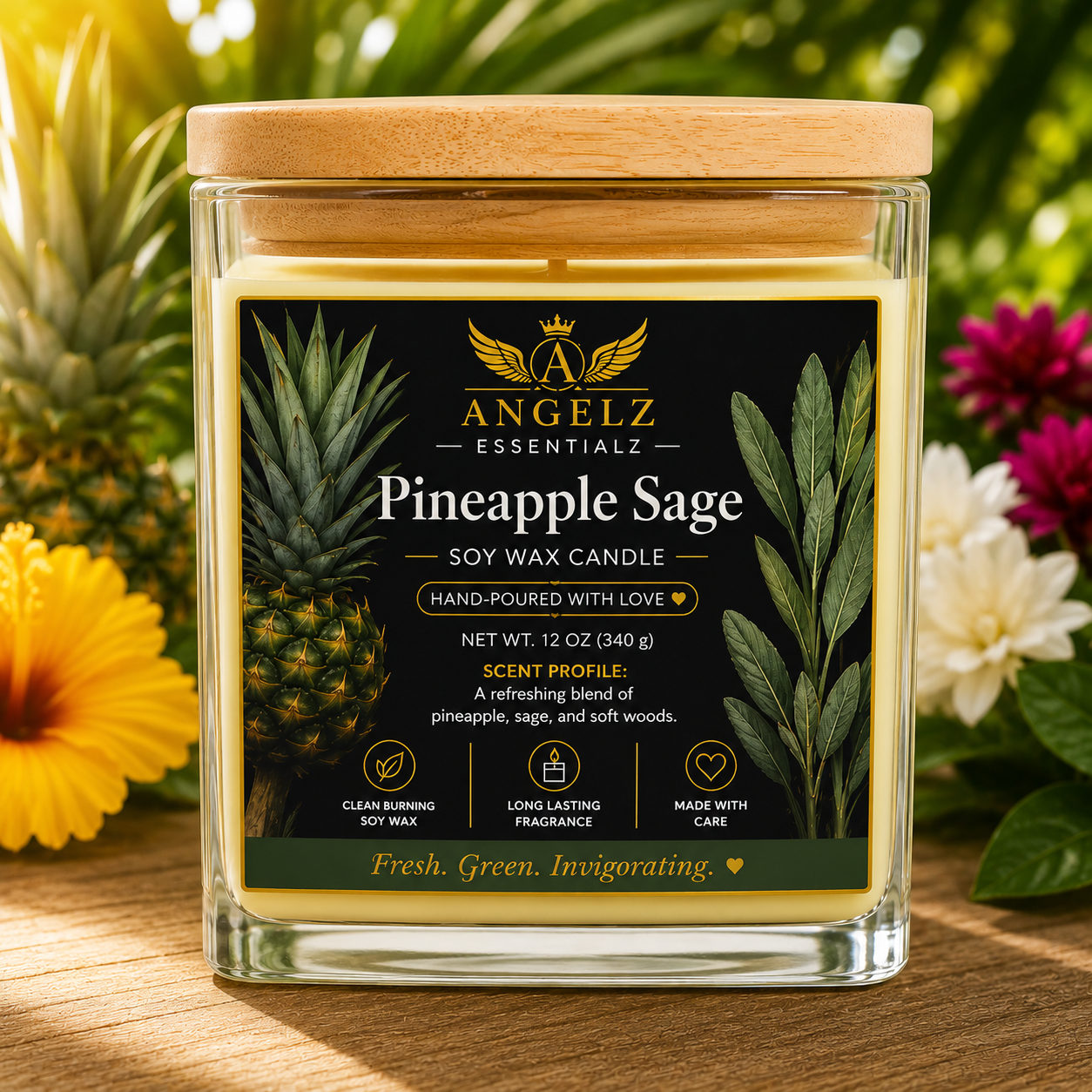 Angelz Essentialz Luxury Soy Wax Candle