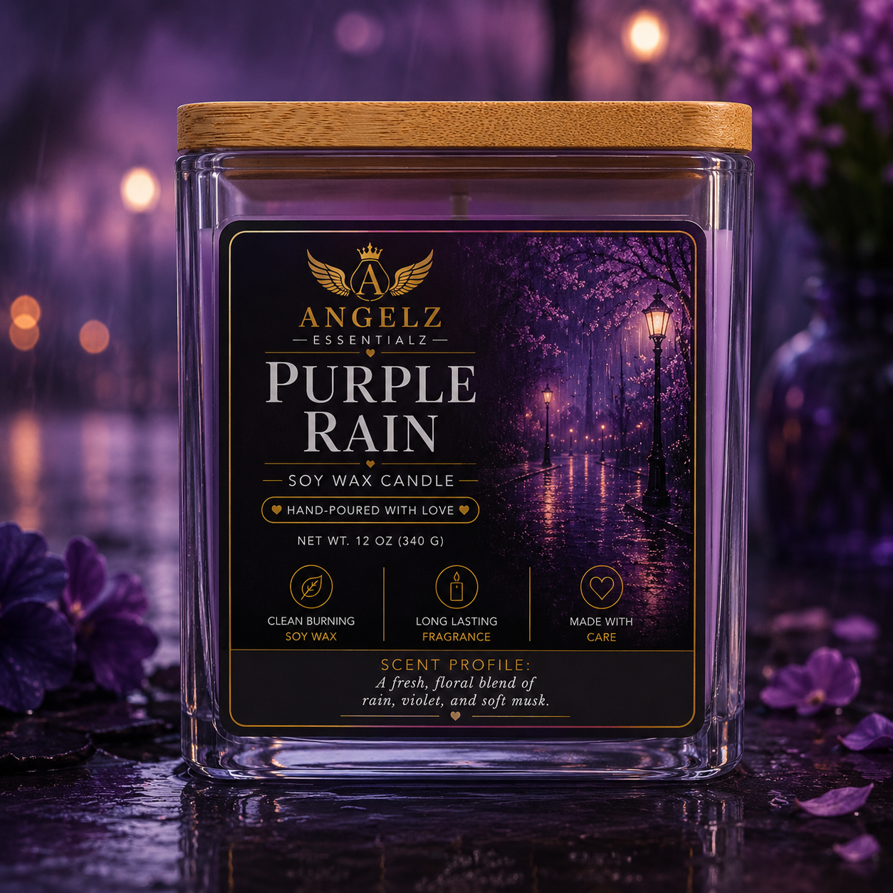 Angelz Essentialz Luxury Soy Wax Candle